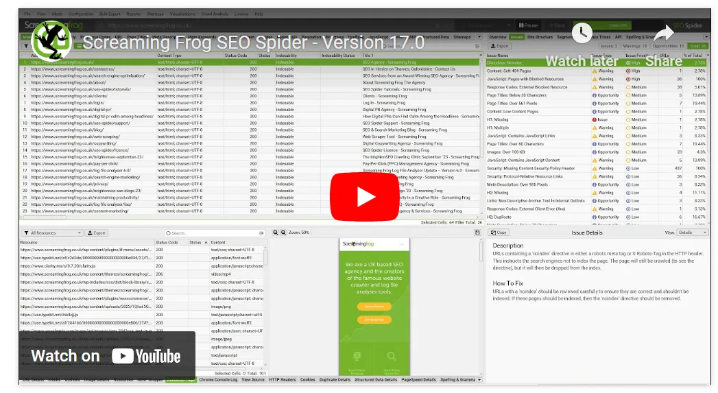 Screaming Frog SEO Spider Screaming Frog
