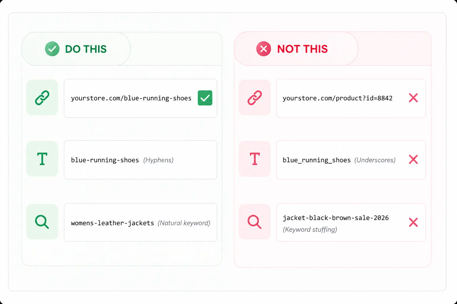 SEO-friendly URL examples