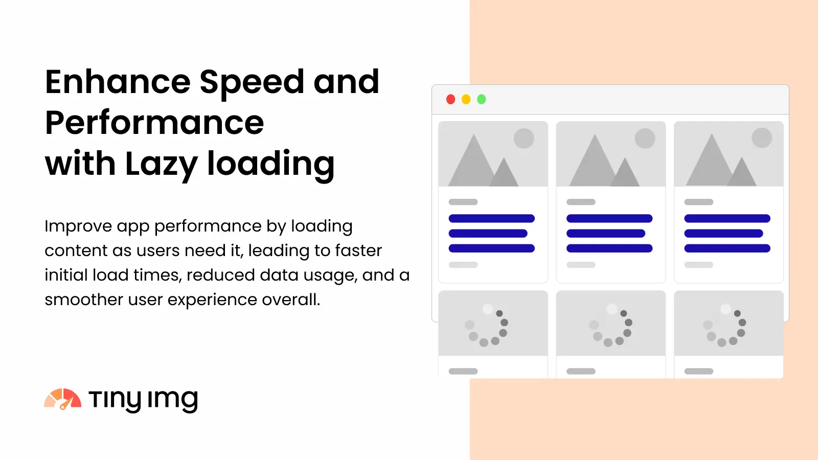 Lazy loading improves page performance