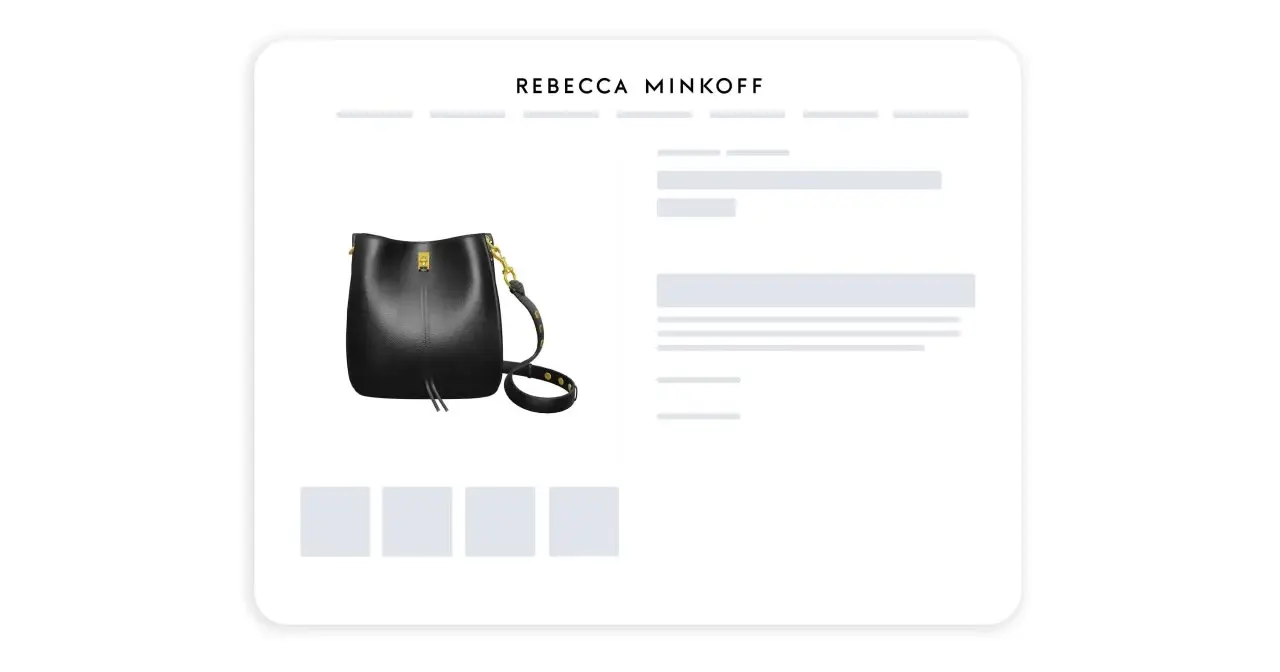 Ecommerce product page example