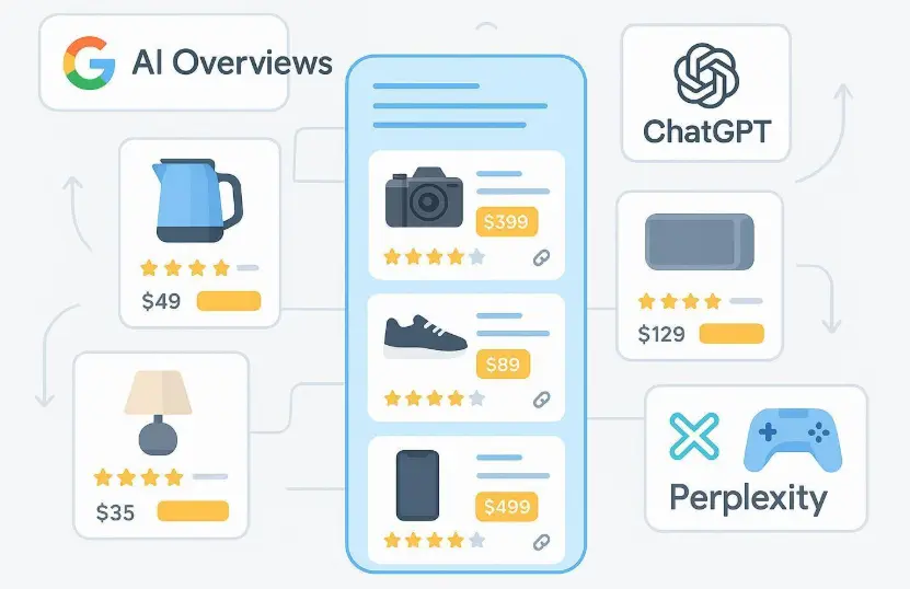 AI search product recommendations