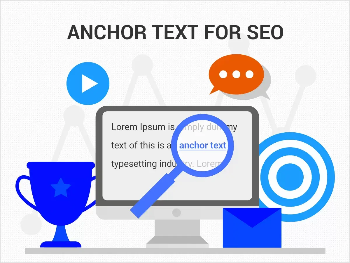 SEO anchor text highlighted on a webpage