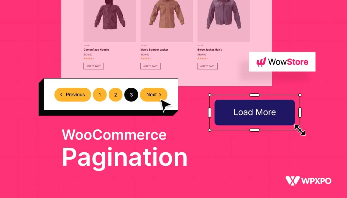 WooCommerce pagination and load more