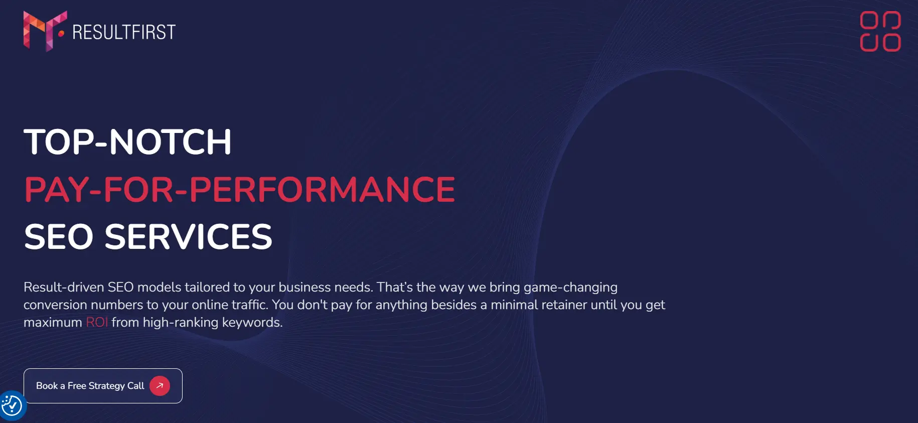 ResultFirst pay-for-performance SEO services page