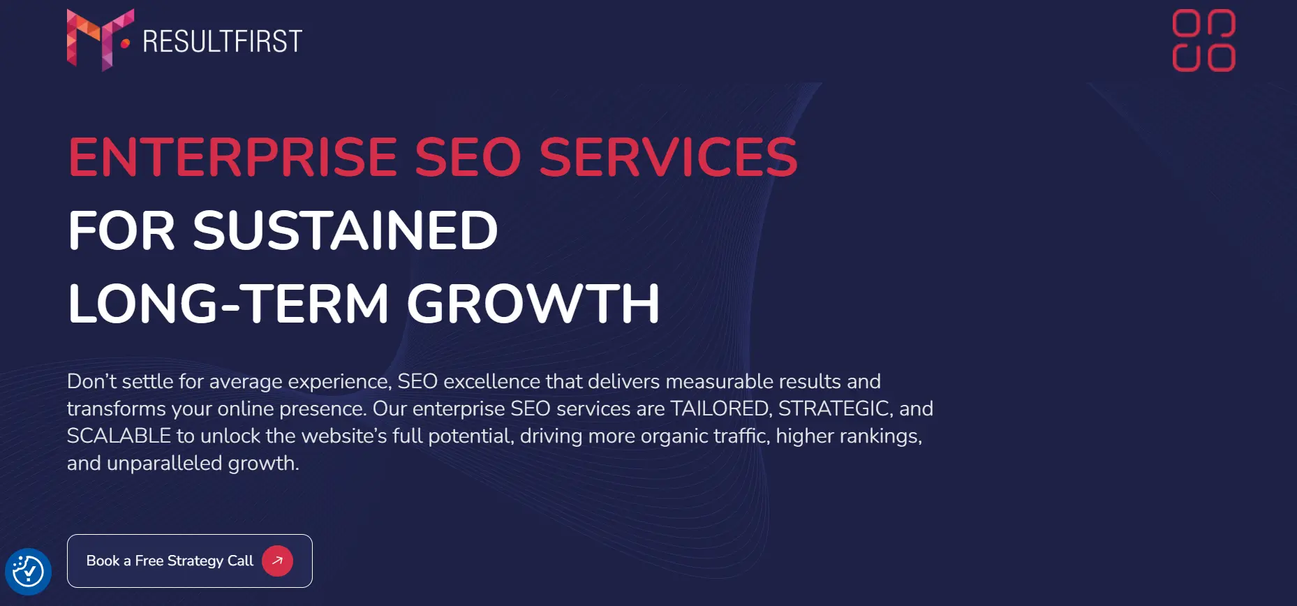 ResultFirst enterprise SEO services page banner