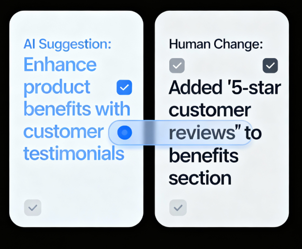 AI-assisted description refined by humans