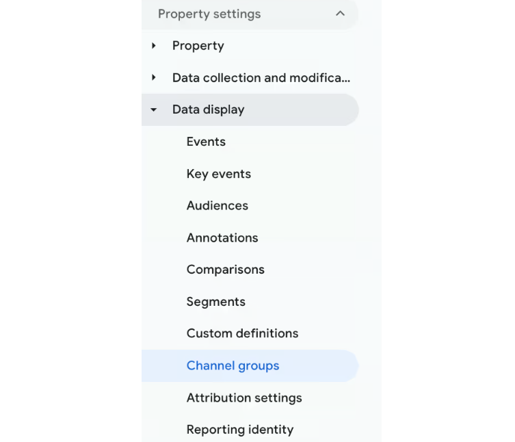 Creating A Custom Channel Group in GA4