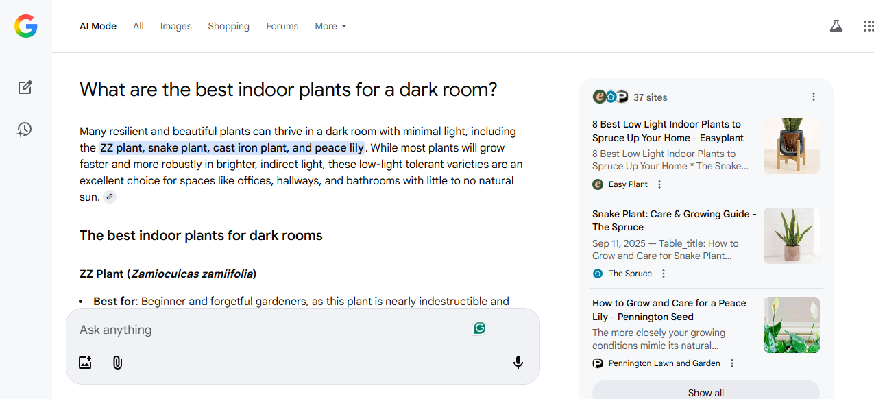 How does Google AI Mode work