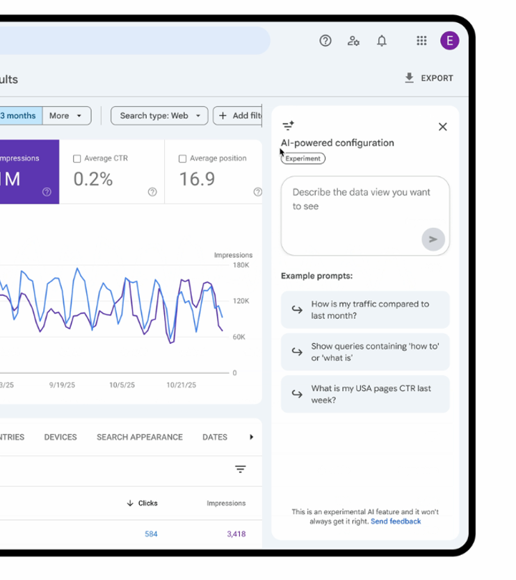 Google Added new AI-powered configuration in GSC
