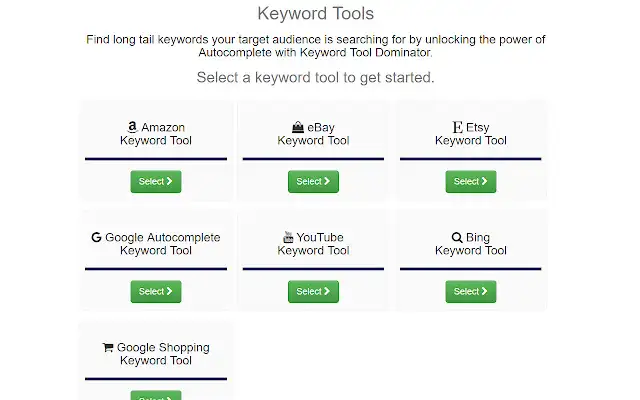 Keyword Tool Dominator Keyword Tool