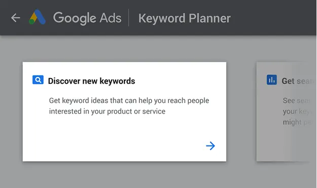 Google Keyword Planner - New Keywords New Keywords