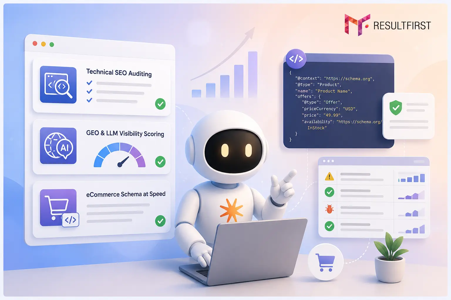 Claude ai doing website SEO audit
