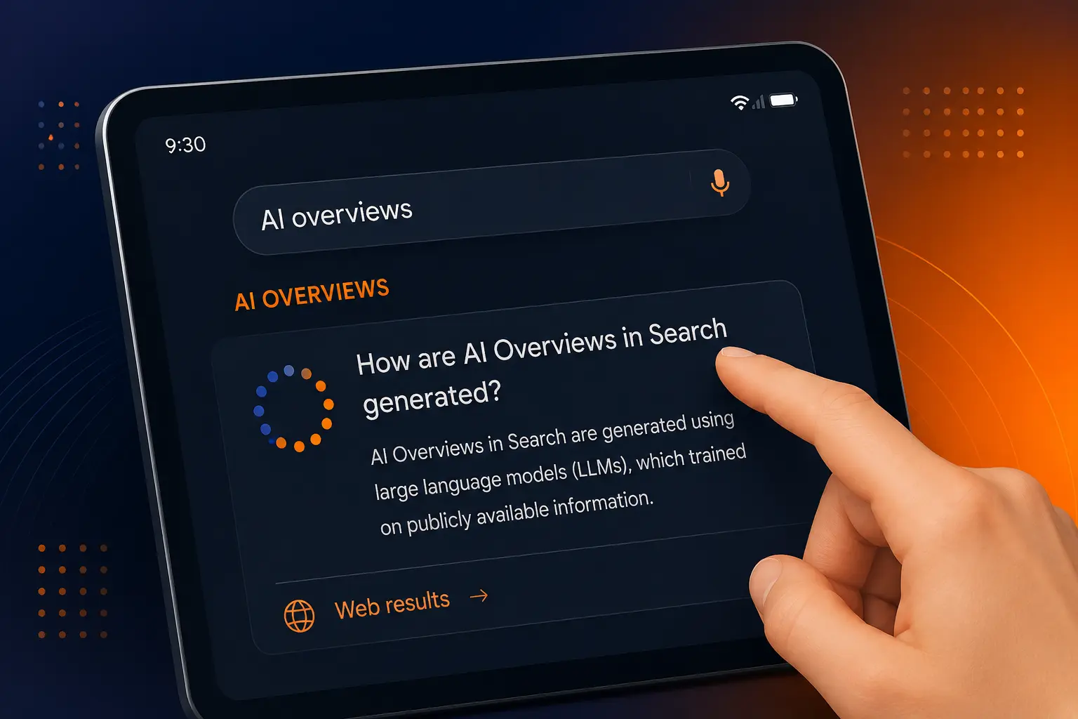 AI Overview search result on a mobile device