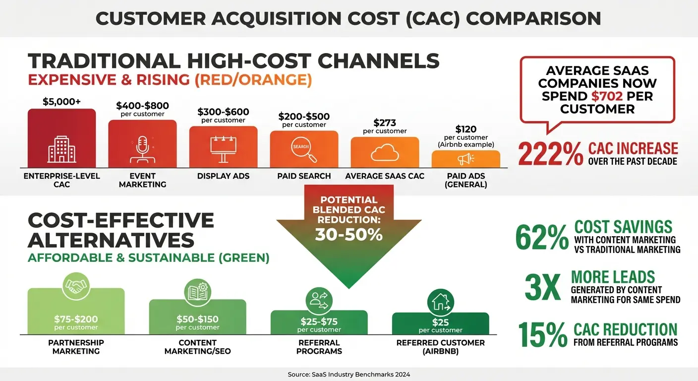Customer Acquisition Cost Comparison