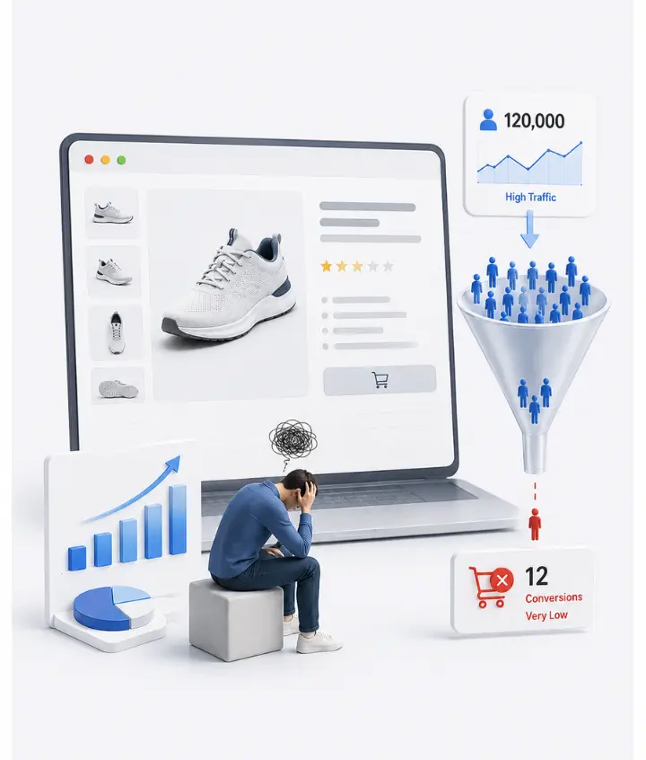 Ecommerce Product Pages With High Traffic but No Conversions: Here’s Why