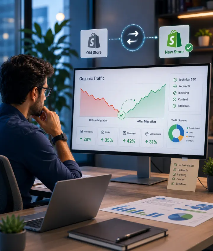 How to Recover Organic Traffic Lost After a Shopify Platform Migration