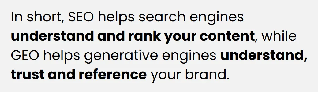 SEO vs GEO Explained