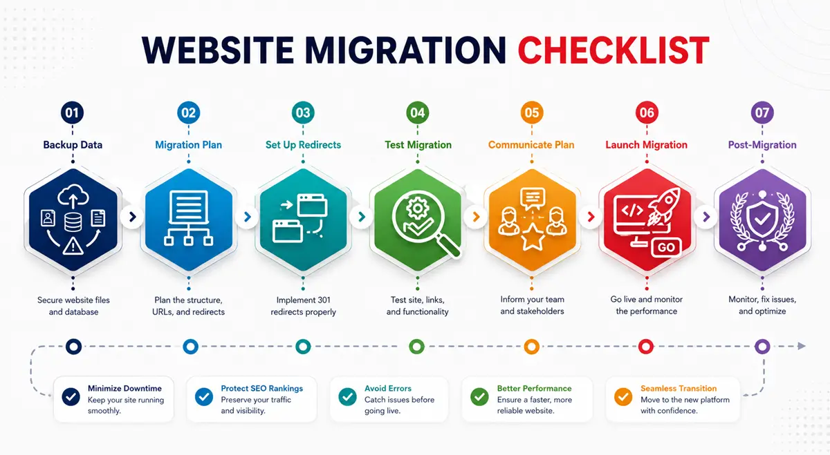 Website migration steps to protect SEO rankings